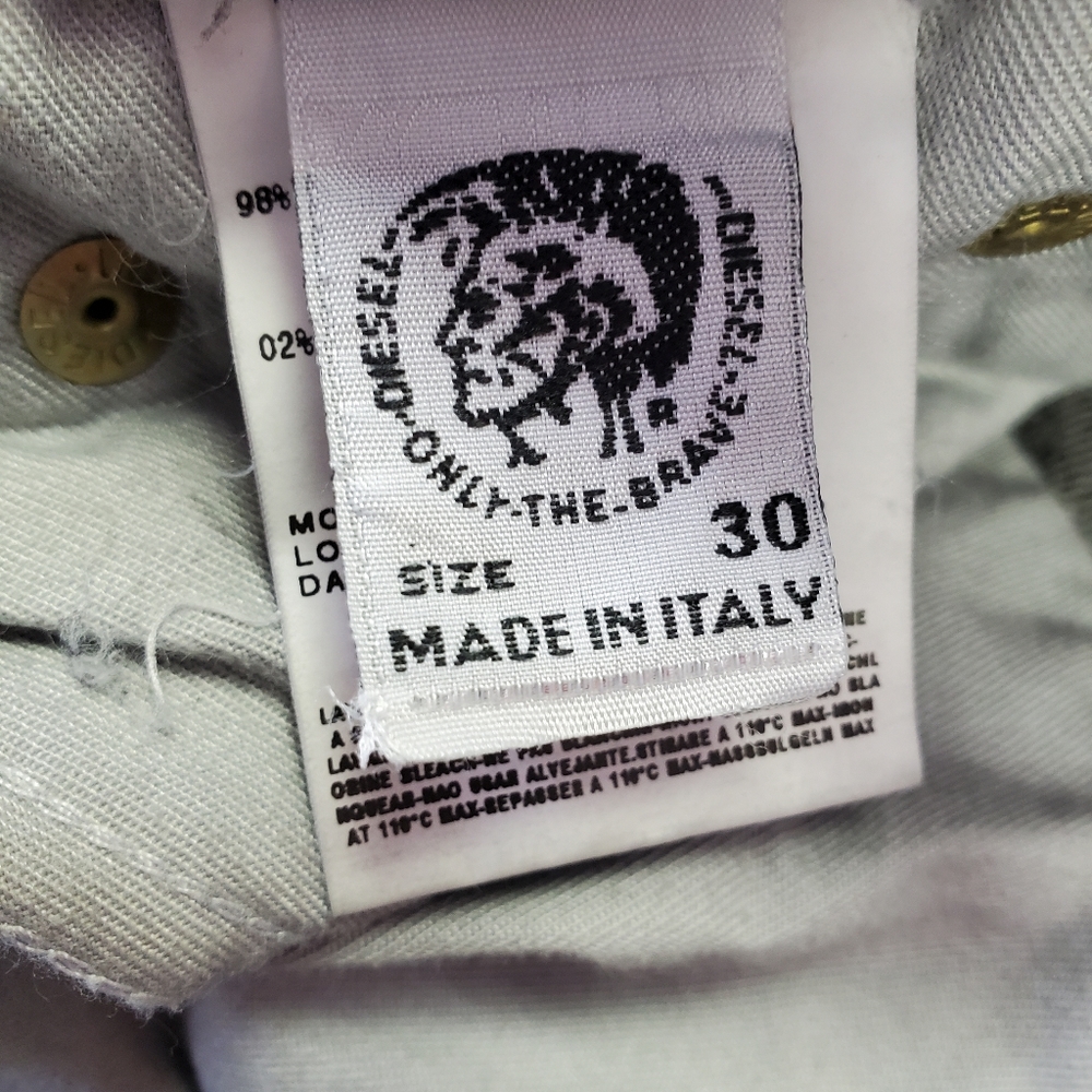 Diesel Zinc Jeans Made In Italy Size 30x34 NWT - Picture 11 of 13